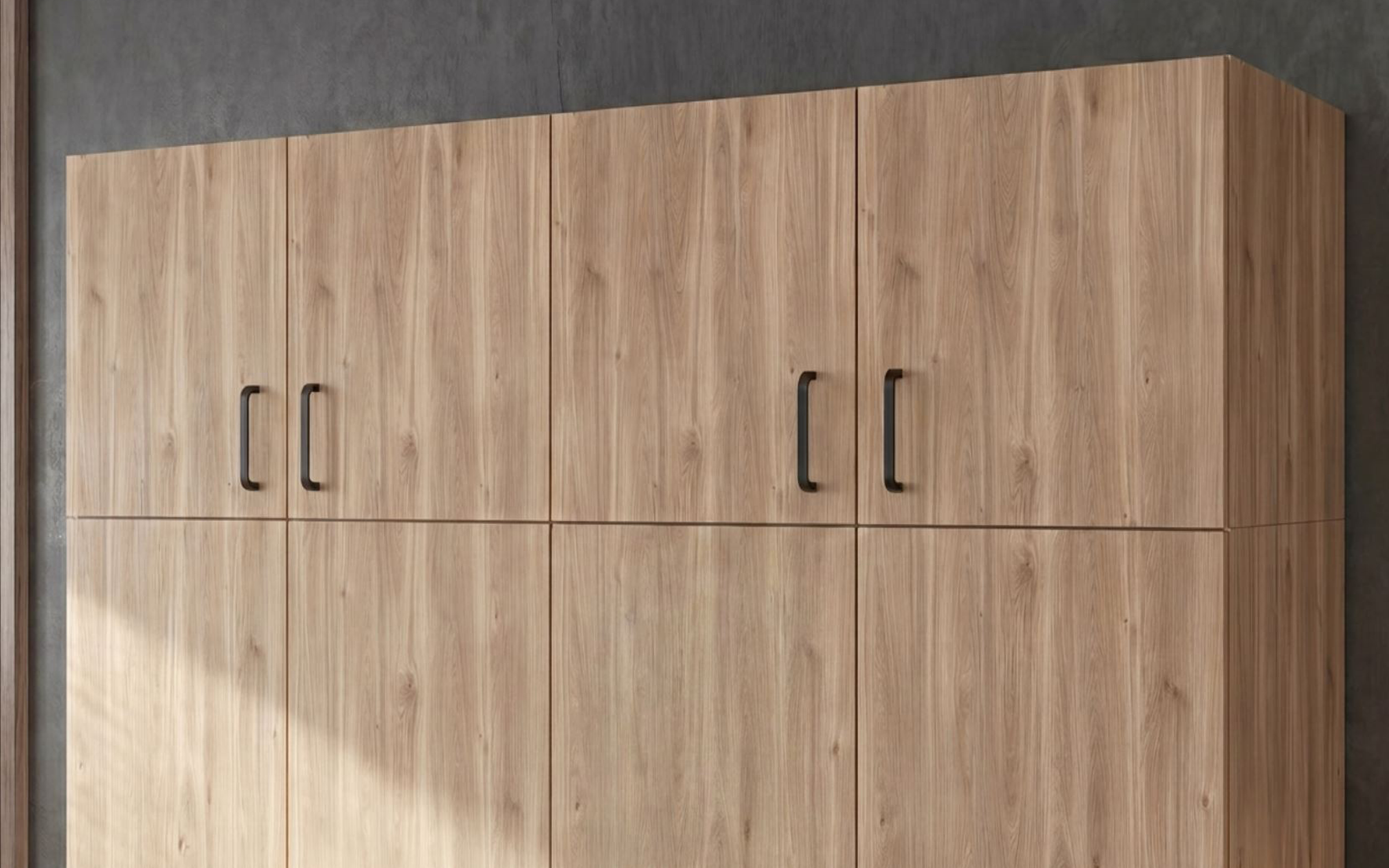 Upgrade for four-winged wardrobe Bruno and Massimo, honey Castello oak  3
